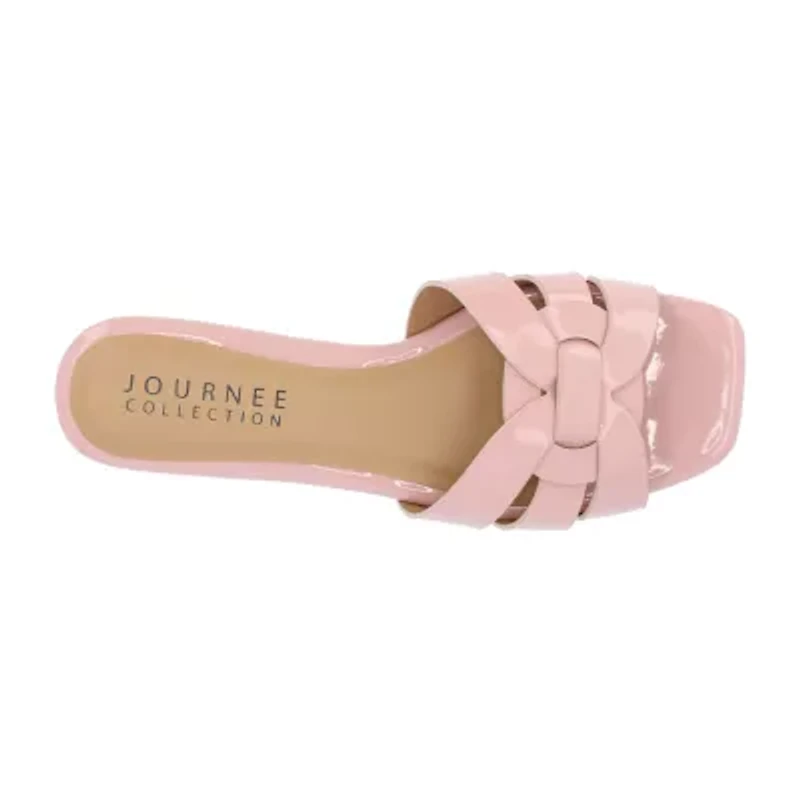 Journee Collection Womens Arrina Flat Sandals
