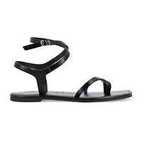Journee Collection Cloudsteppers Womens Charra Ankle Strap Flat Sandals