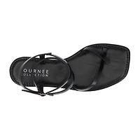 Journee Collection Womens Charra Ankle Strap Flat Sandals