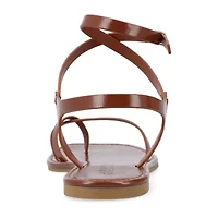 Journee Collection Womens Charra Ankle Strap Flat Sandals