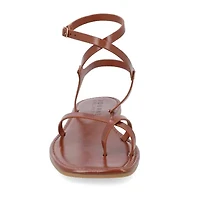 Journee Collection Womens Charra Ankle Strap Flat Sandals