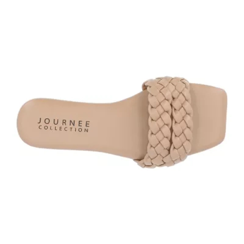 Journee Collection Womens Sawyerr Slide Sandals