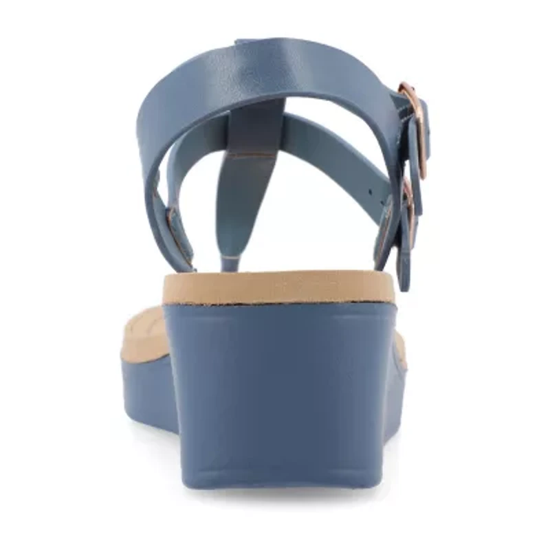 Journee Collection Womens Bianca Wedge Sandals