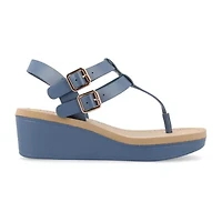 Journee Collection Womens Bianca Wedge Sandals