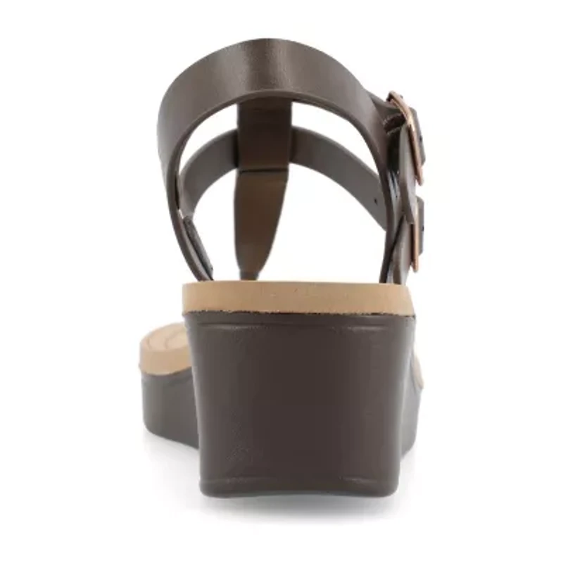 Journee Collection Womens Bianca Wedge Sandals