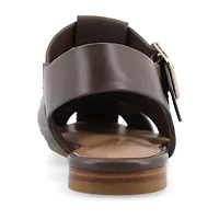 Journee Collection Womens Cailinna Ankle Strap Flat Sandals