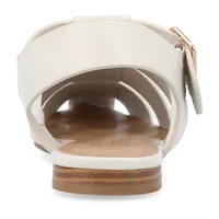 Journee Collection Womens Cailinna Ankle Strap Flat Sandals