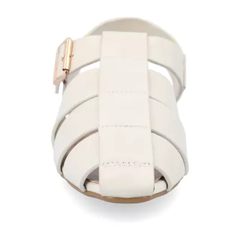 Journee Collection Womens Cailinna Ankle Strap Flat Sandals