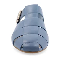 Journee Collection Womens Cailinna Ankle Strap Flat Sandals