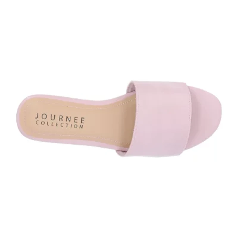 Journee Collection Womens Kolinna-Wd Flat Sandals Wide Width