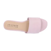 Journee Collection Womens Kolinna-Wd Flat Sandals Wide Width