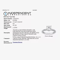 (H-I / SI1-SI2) Womens 2 CT. T.W. White Diamond 10K or 14K Gold Round Side Stone Engagement Ring