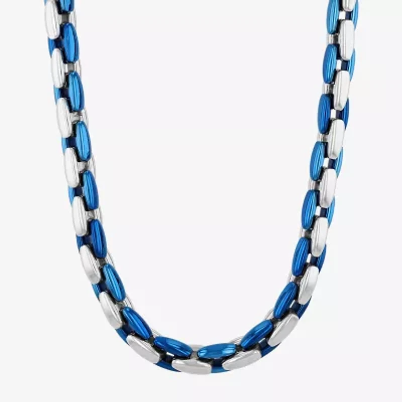 Mens Stainless Steel 24 Inch Link Chain Necklace