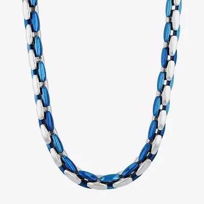 Mens Stainless Steel 24 Inch Link Chain Necklace