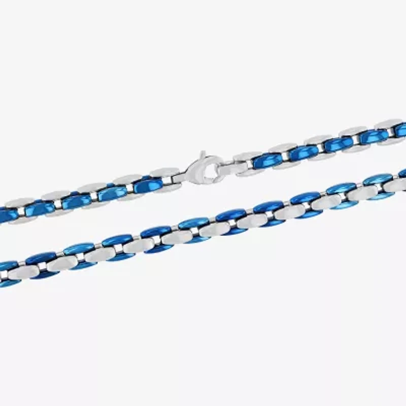 Mens Stainless Steel 24 Inch Link Chain Necklace