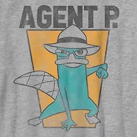 Little & Big Kid Boys Crew Neck Short Sleeve Slim Fit Phineas and Ferb Graphic T-Shirt