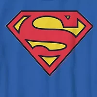 Little & Big Kid Boys Crew Neck Short Sleeve Slim Fit Superman Graphic T-Shirt