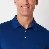 St. John's Bay Super Soft Jersey Mens Classic Fit Short Sleeve Polo Shirt