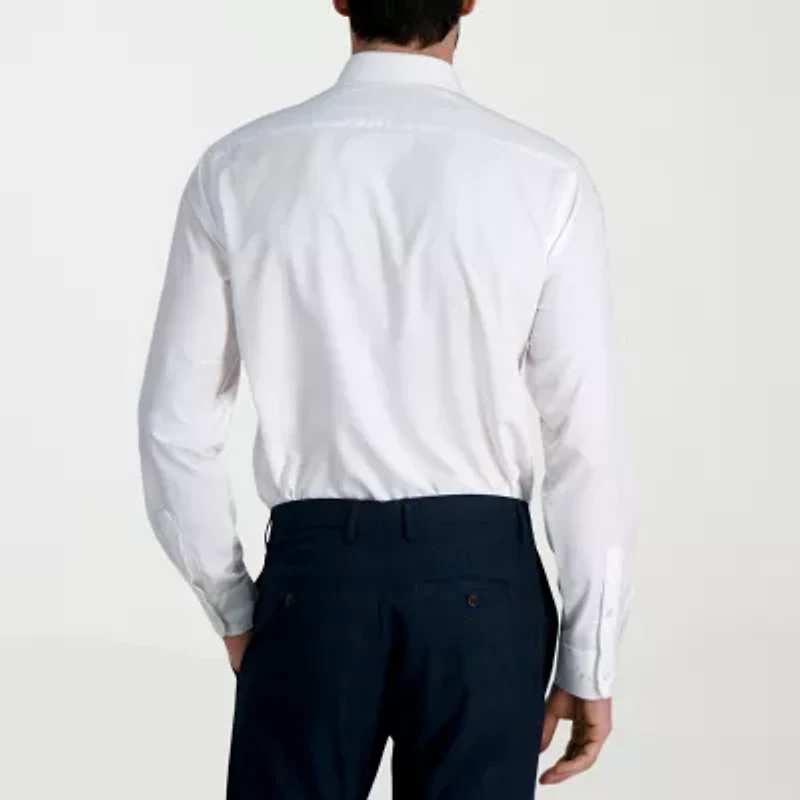Haggar Smart Wash Mens Classic Fit Easy Care Long Sleeve Dress Shirt