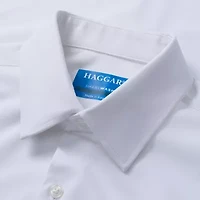 Haggar Smart Wash Mens Classic Fit Easy Care Long Sleeve Dress Shirt