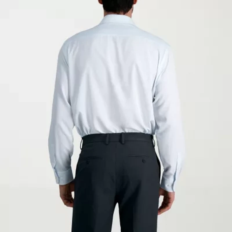 Haggar Smart Wash Mens Classic Fit Easy Care Long Sleeve Dress Shirt