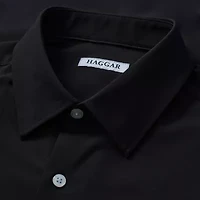 Haggar Smart Wash Mens Classic Fit Easy Care Long Sleeve Dress Shirt