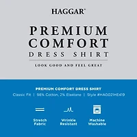 Haggar Premium Comfort Mens Classic Fit Easy Care Long Sleeve Dress Shirt