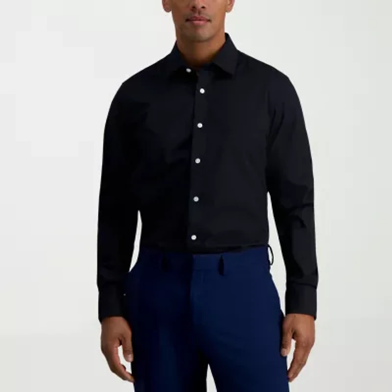 Haggar Premium Comfort Mens Slim Fit Long Sleeve Dress Shirt