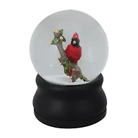 Northlight 5.75in Red Cardinal On Branch Musical Christmas Christmas Snow Globe