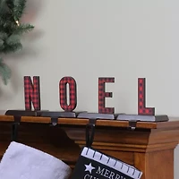 Northlight Red And Black Buffalo Plaid Innoelin 2-pc. Christmas Stocking Holder