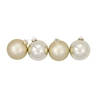 Northlight 2-Finish Glass Ball 4-pc. Christmas Ornament