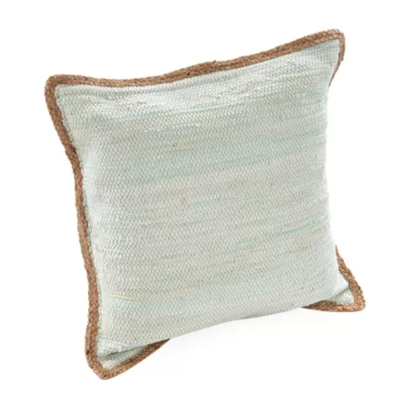 LR Home Abeje Bordered Square Throw Pillow