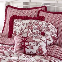 Laurel Manor Toile Garden Oblong Throw Pillow