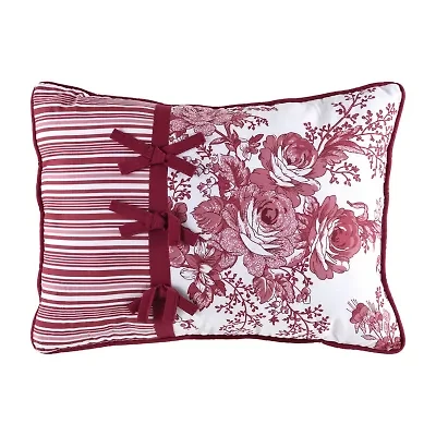 Laurel Manor Toile Garden Oblong Throw Pillow