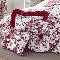 Laurel Manor Toile Garden Oblong Throw Pillow