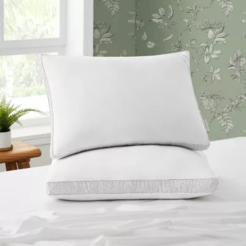 Laura Ashley 2 Pack Medium Density Bed Pillow