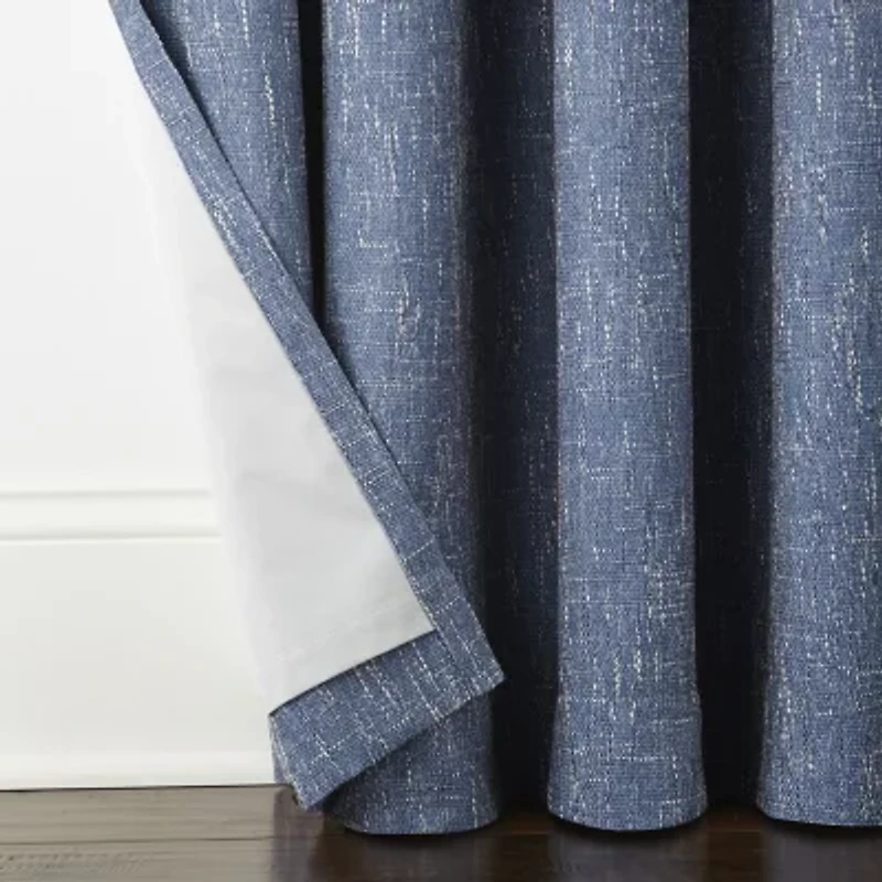 Linden Street Bayshore Grommet Top Energy Saving 100% Blackout Single Curtain Panel
