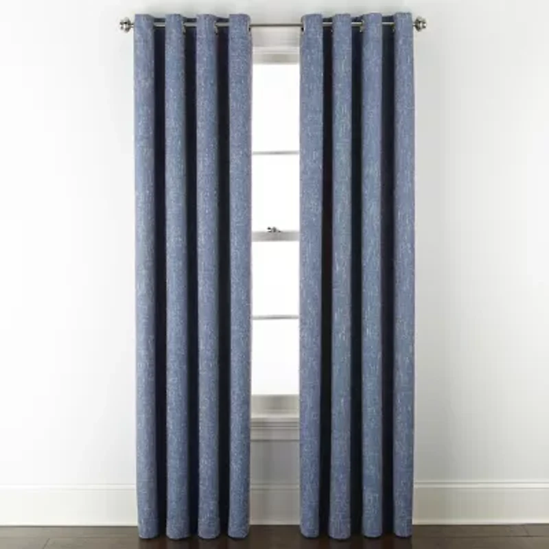 Linden Street Bayshore Grommet Top Energy Saving 100% Blackout Single Curtain Panel