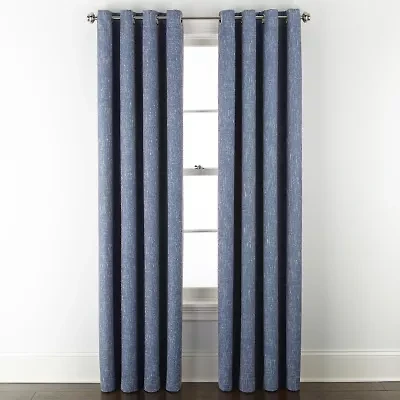 Linden Street Bayshore Grommet Top Energy Saving 100% Blackout Single Curtain Panel