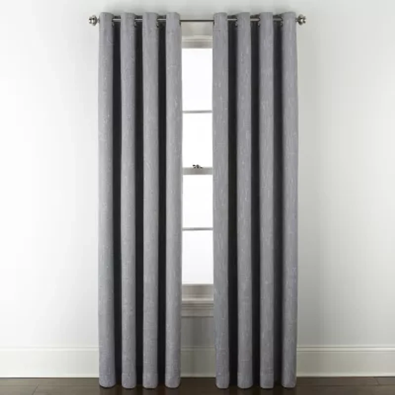 Linden Street Bayshore Grommet Top Energy Saving 100% Blackout Single Curtain Panel