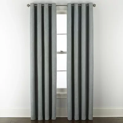 Linden Street Bayshore Grommet Top Energy Saving 100% Blackout Single Curtain Panel