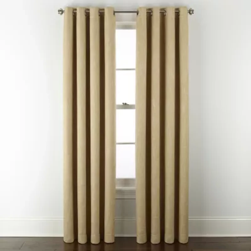 Linden Street Bayshore Grommet Top Energy Saving 100% Blackout Single Curtain Panel