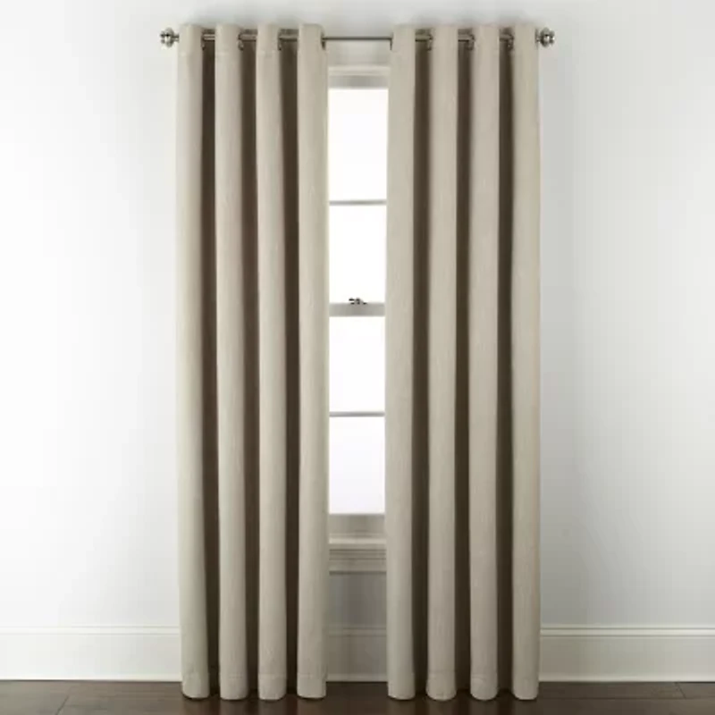 Linden Street Bayshore Grommet Top Energy Saving 100% Blackout Single Curtain Panel