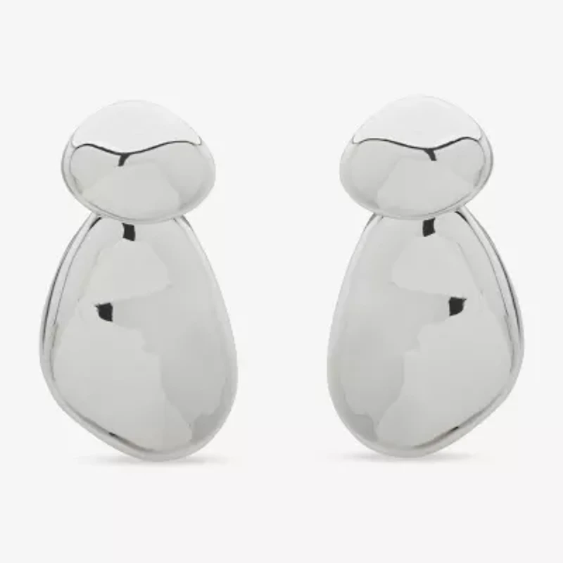 Worthington Silver Tone Womens Drop Earrings