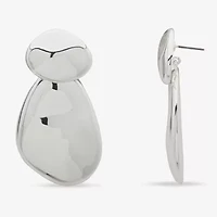 Worthington Silver Tone Womens Drop Earrings