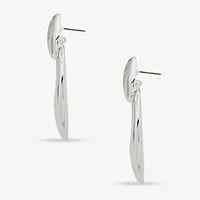 Worthington Silver Tone Womens Drop Earrings