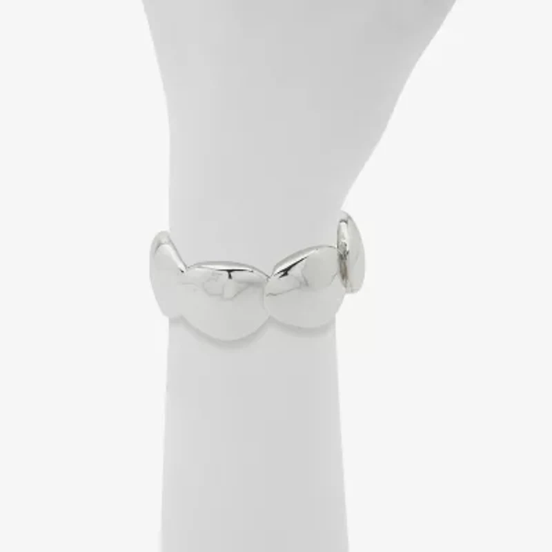 Worthington Silver Tone Womens Stretch Bracelet