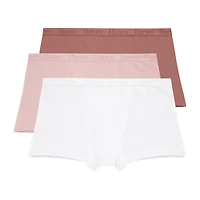 Hanes Originals Supersoft Womens 3 Pack Multi-Pack Boyshort Panty 46ushb