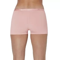 Hanes Originals Supersoft Womens 3 Pack Multi-Pack Boyshort Panty 46ushb