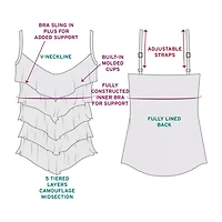 Trimshaper Rachel Tankini Swimsuit Top